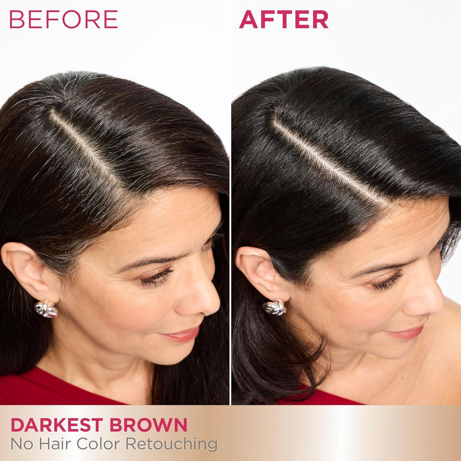 imageGarnier Color Sensation Color Retouch Demi Permanent Hair Dye for Roots with 100 Gray Coverage Red Hair Dye 66 Pack of 6Darkest Brown