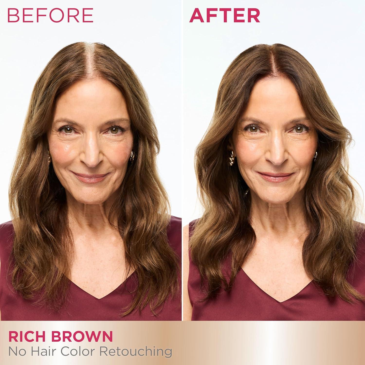 imageGarnier Color Sensation Color Retouch Demi Permanent Hair Dye for Roots with 100 Gray Coverage Red Hair Dye 66 Pack of 6Rich Brown