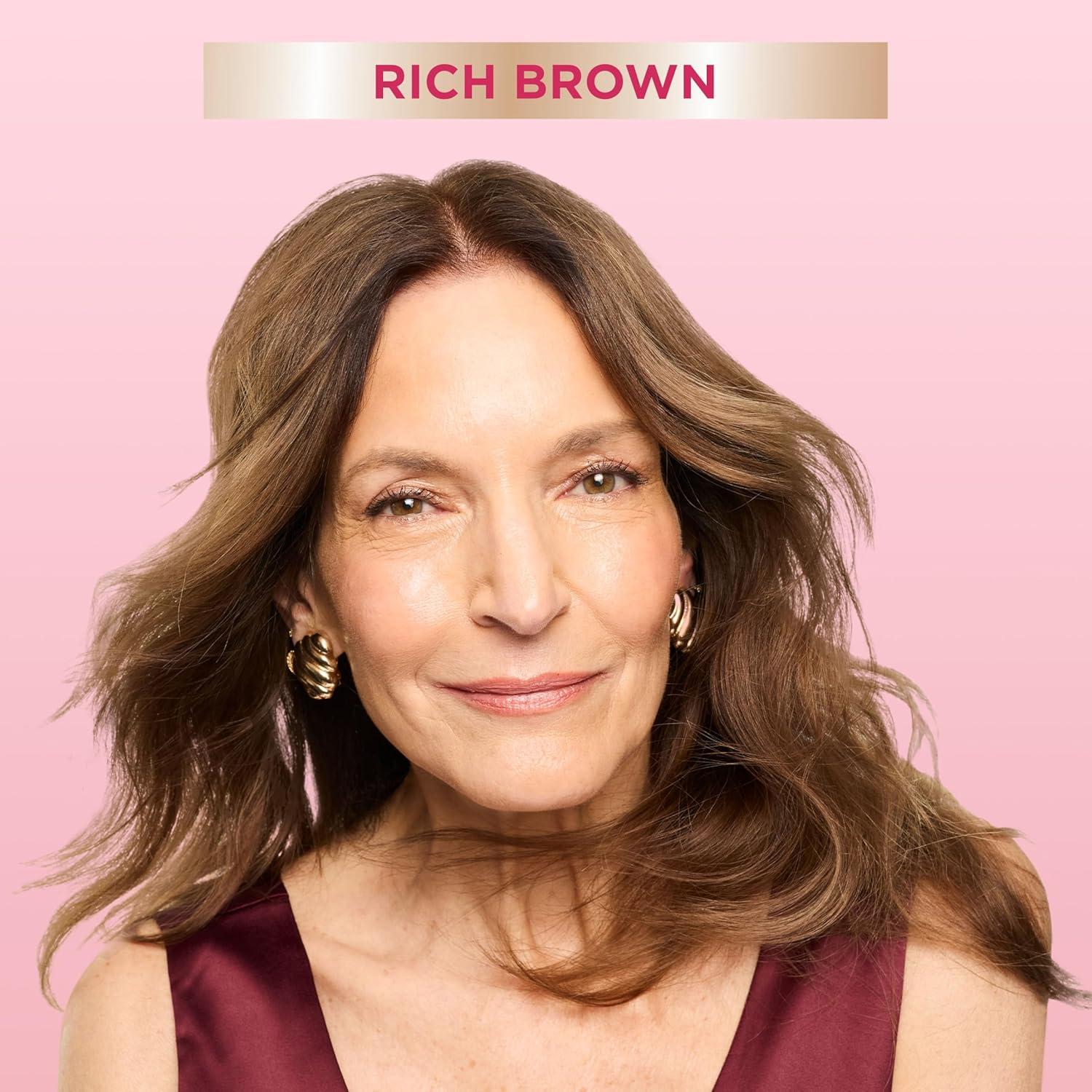 imageGarnier Color Sensation Color Retouch Demi Permanent Hair Dye for Roots with 100 Gray Coverage Red Hair Dye 66 Pack of 6Rich Brown