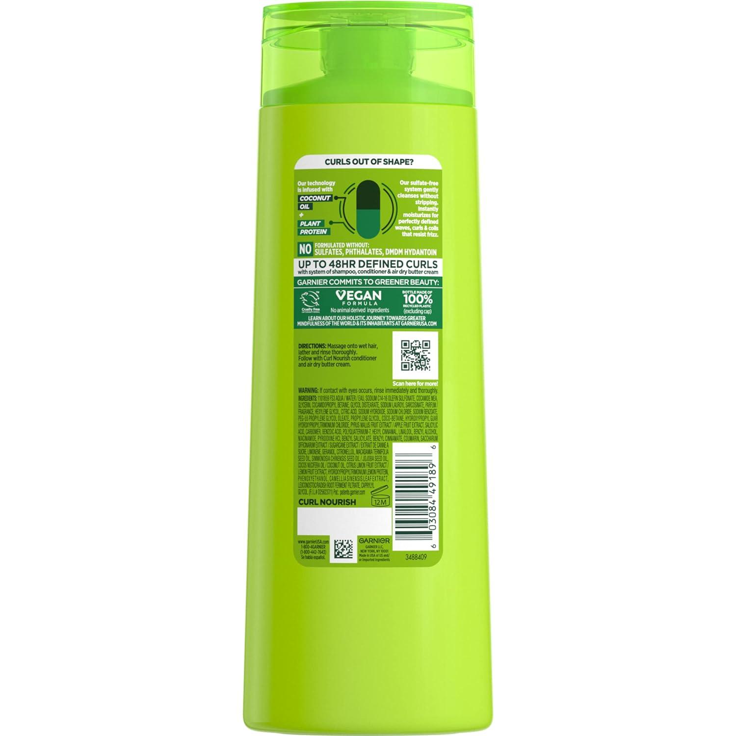 imageGarnier Fructis Curl Nourish Sulfate Free Moisturizing Shampoo 125 Fl Oz 1 Count Packaging May VaryCoconut