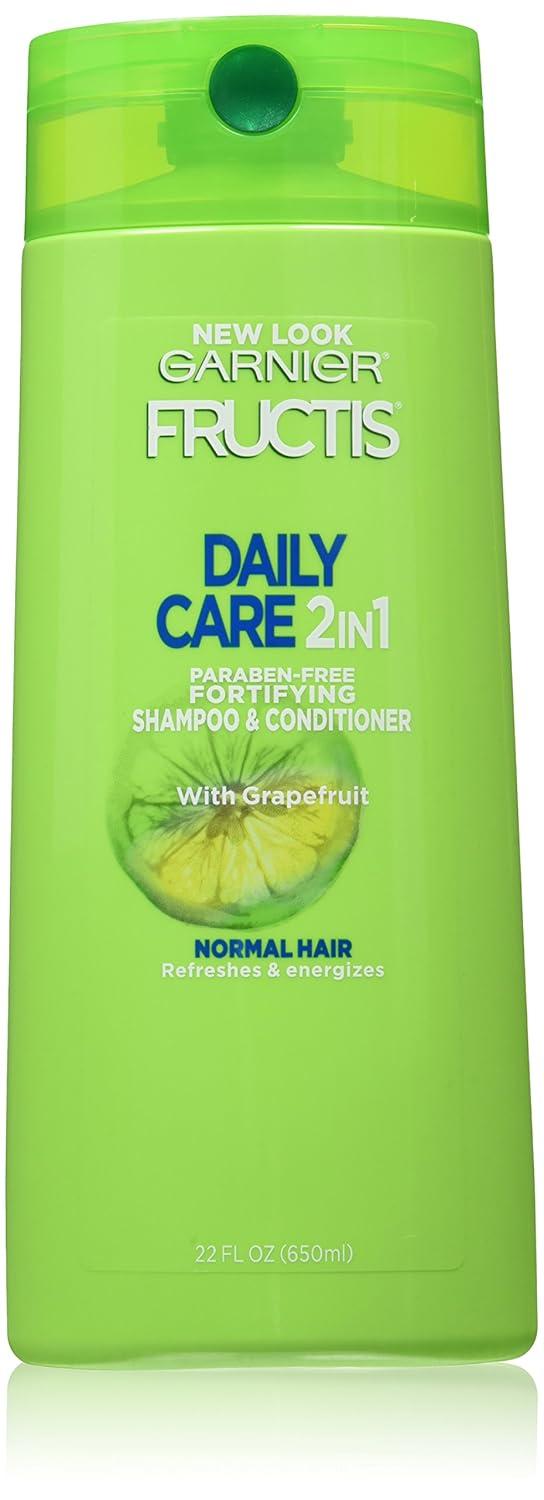imageGarnier Fructis Fortifying 2in1 Shampoo and Conditioner for StrongerLooking Hair with Touchable Softness Daily Hair Care for Men and Women Vegan ParabenFree 22 Fl Oz 2 CountGrapefruit