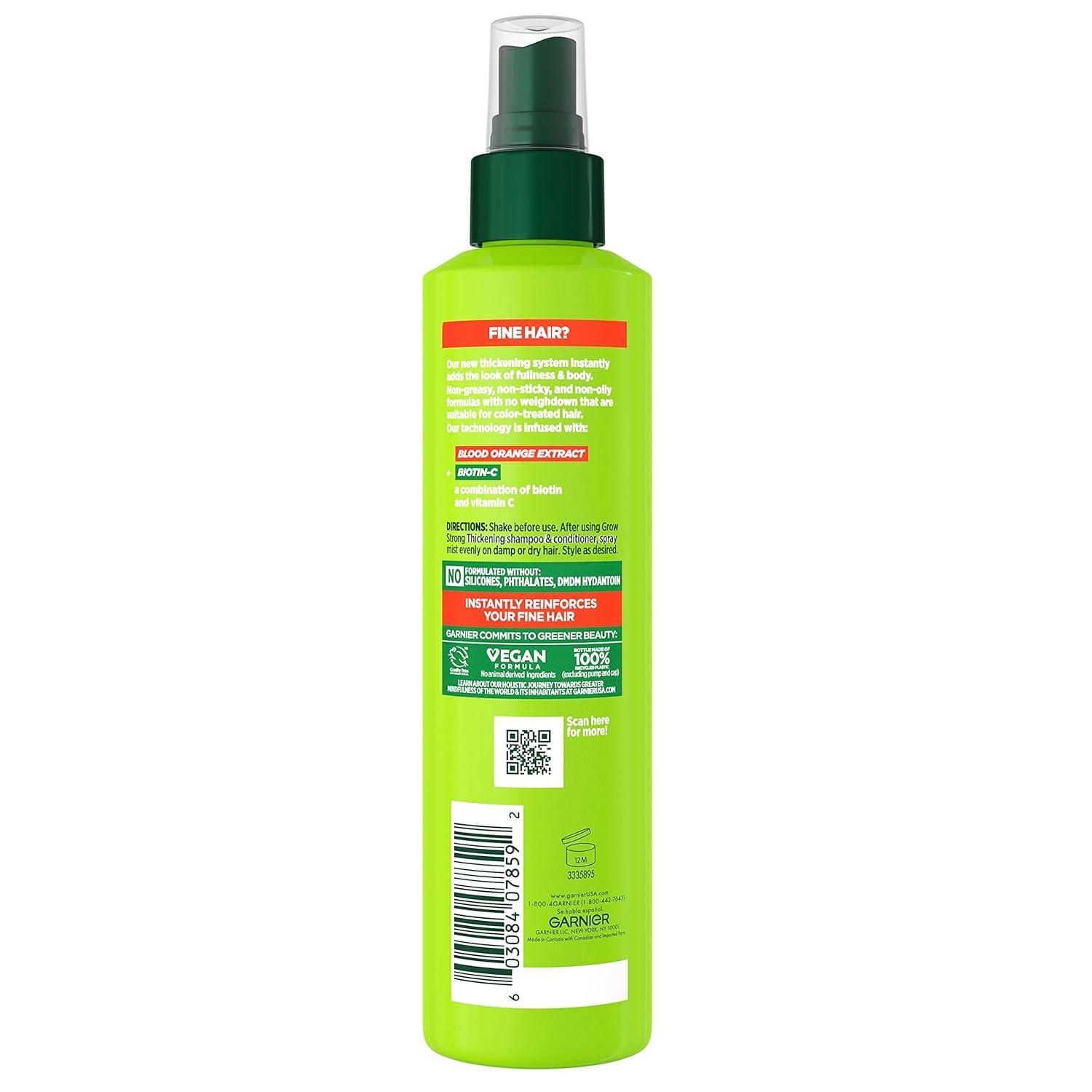 imageGarnier Fructis Grow Strong Thickening 10in1 Spray BiotinC 81 Fl Oz 1 Count Packaging May Vary