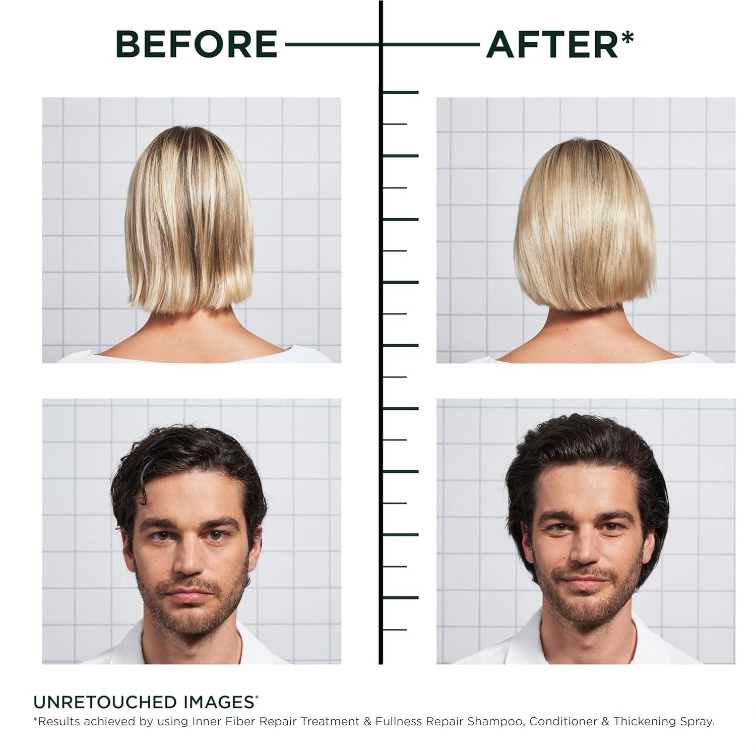 imageGarnier Fructis Hair Filler Bonding PreShampoo  Fullness Repair Shampoo Conditioner  Thickeing Spray Set with Polypeptides 4 Items 1 Kit