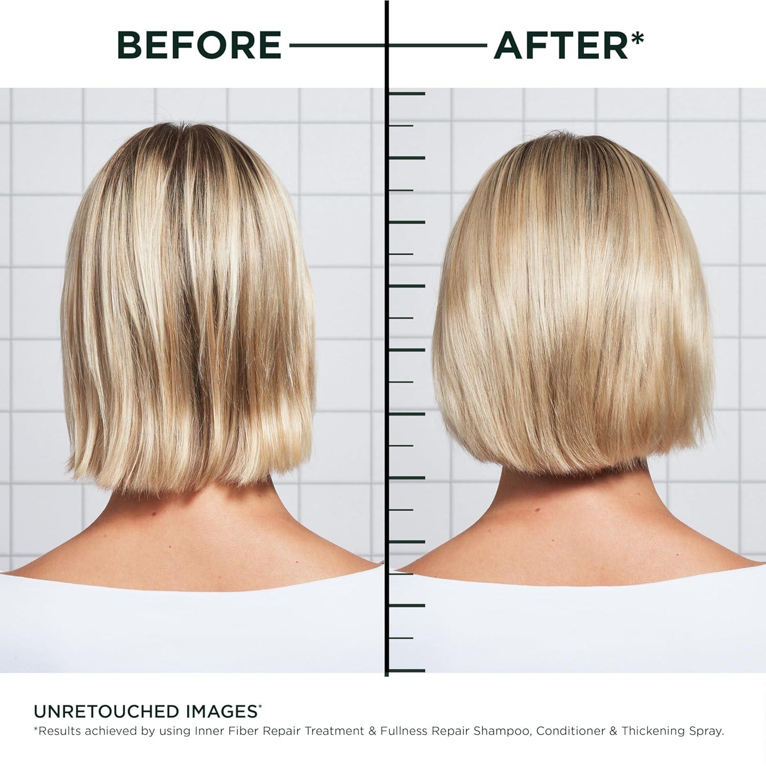 imageGarnier Fructis Hair Filler Fullness Repair Shampoo Volumizing Shampoo with Polypeptides and Hair Repair Complex for Thin Weak Split Ends 101 Fl Oz