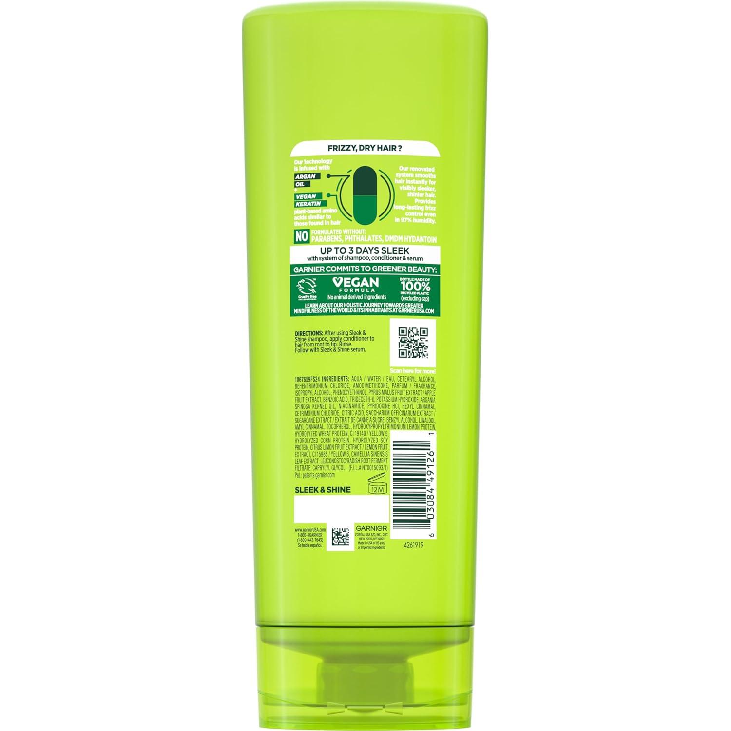 imageGarnier Fructis Sleek ampamp Shine Conditioner Frizzy Dry Unmanageable Hair 21 fl ozPackaging May Vary21 Fl Oz Pack of 1