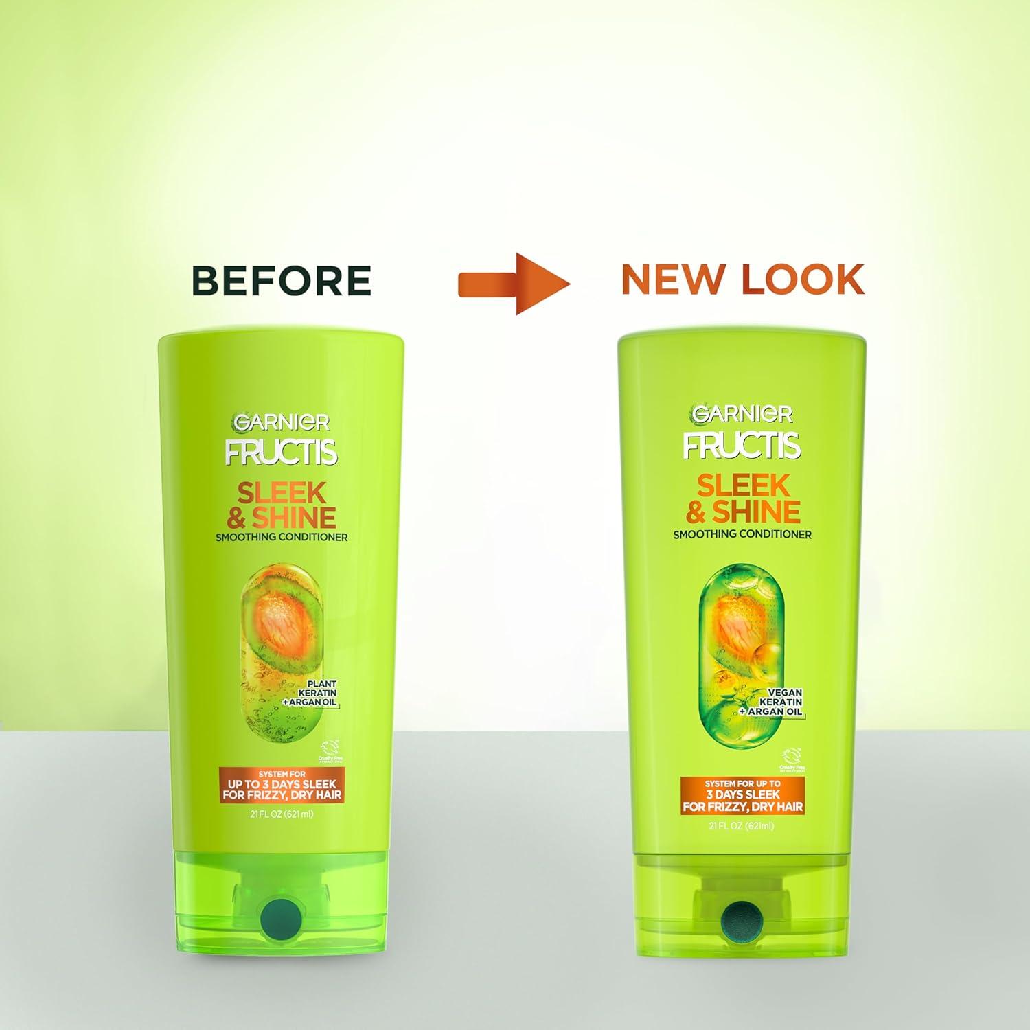 imageGarnier Fructis Sleek ampamp Shine Conditioner Frizzy Dry Unmanageable Hair 21 fl ozPackaging May Vary21 Fl Oz Pack of 1