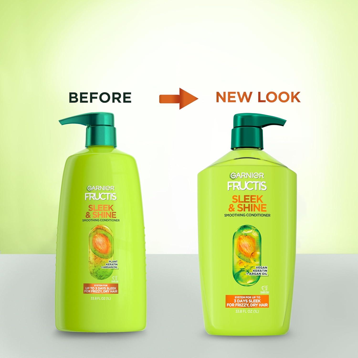 imageGarnier Fructis Sleek ampamp Shine Conditioner Frizzy Dry Unmanageable Hair 21 fl ozPackaging May Vary338 Fl Oz Pack of 1