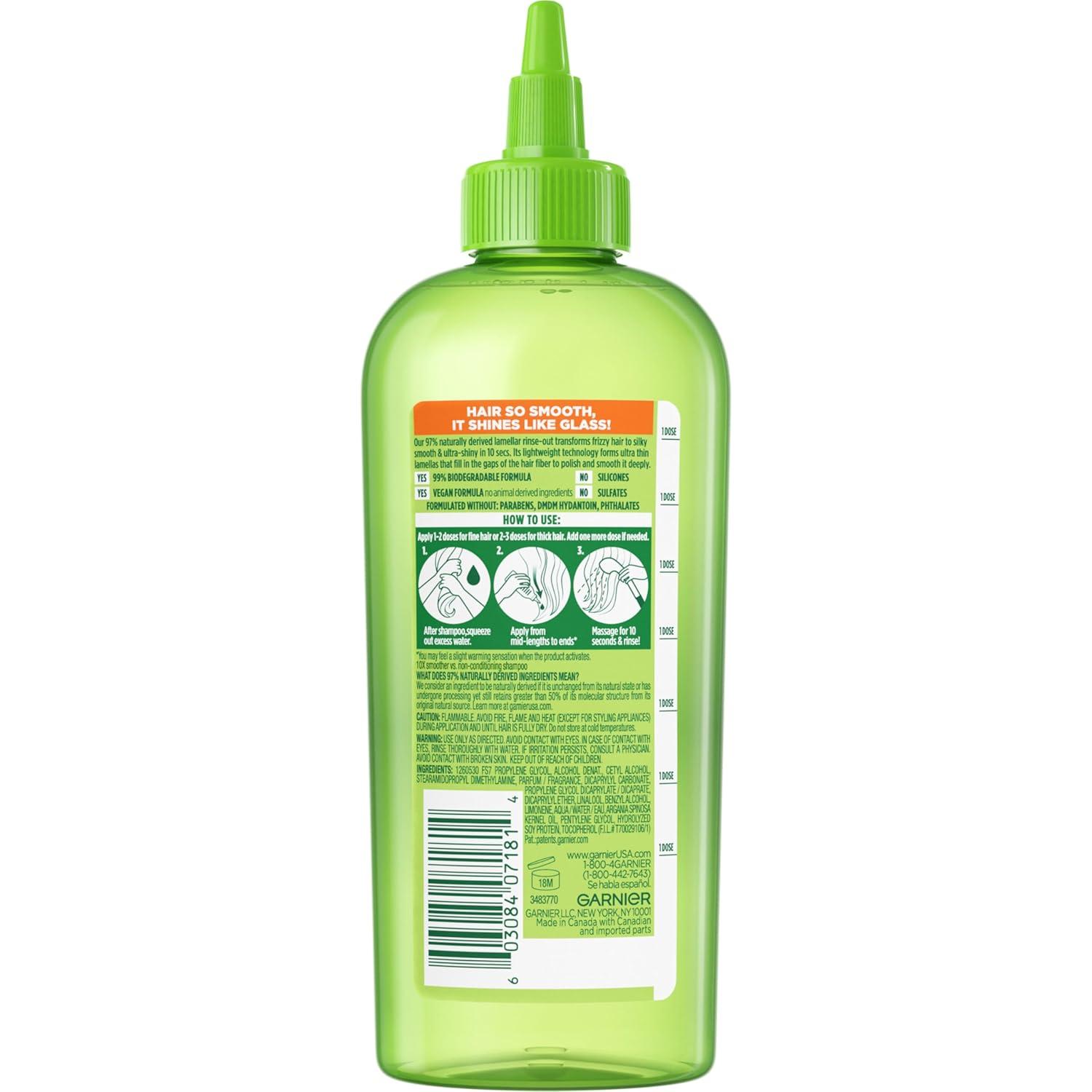 imageGarnier Fructis Sleek ampamp Shine Glass Hair Water 10 Seconds Lamellar Rinse Out Argan Oil 60 Fl Oz 1 Count Packaging May Vary608 Fl Oz Pack of 2