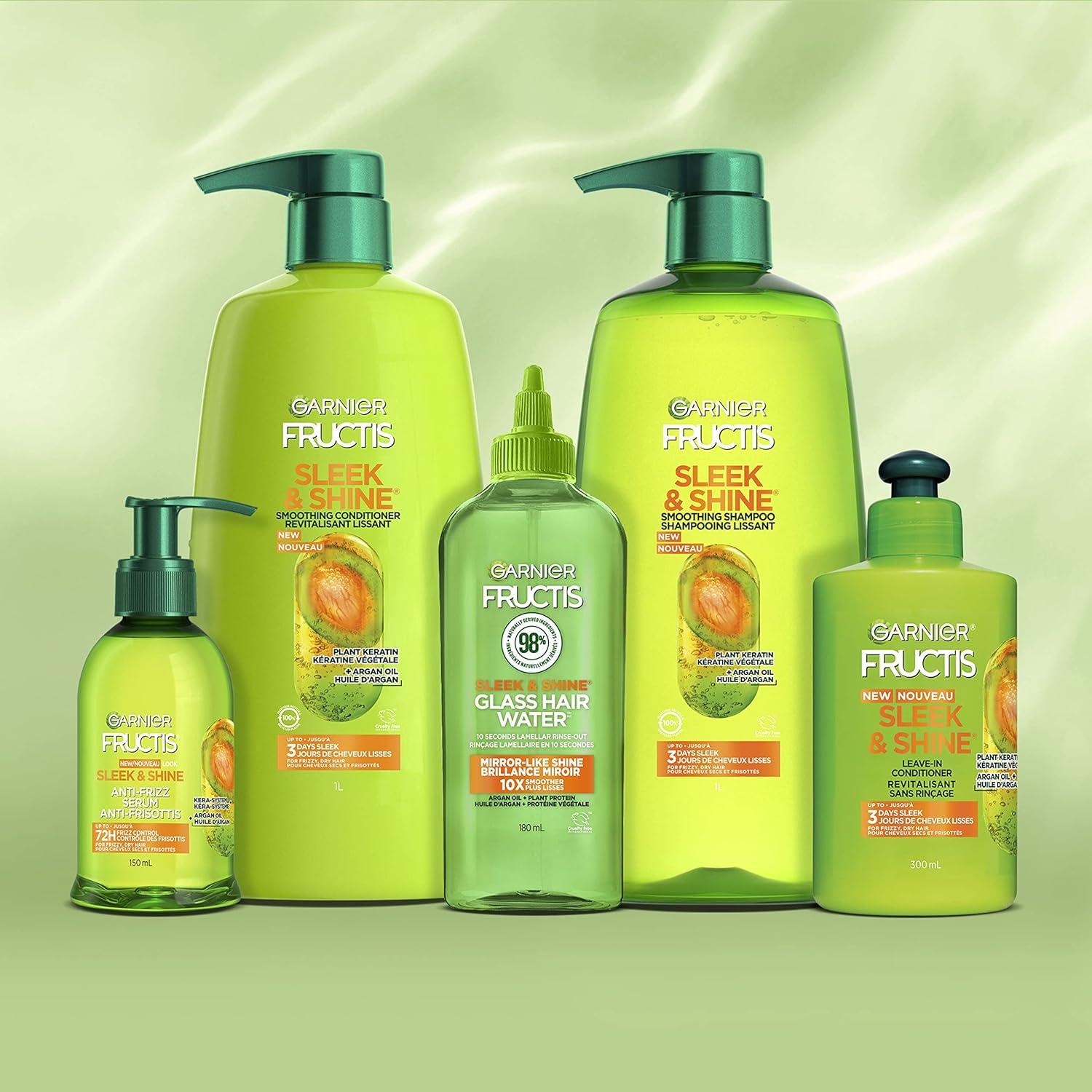 imageGarnier Fructis Sleek ampamp Shine Glass Hair Water 10 Seconds Lamellar Rinse Out Argan Oil 60 Fl Oz 1 Count Packaging May Vary608 Fl Oz Pack of 2