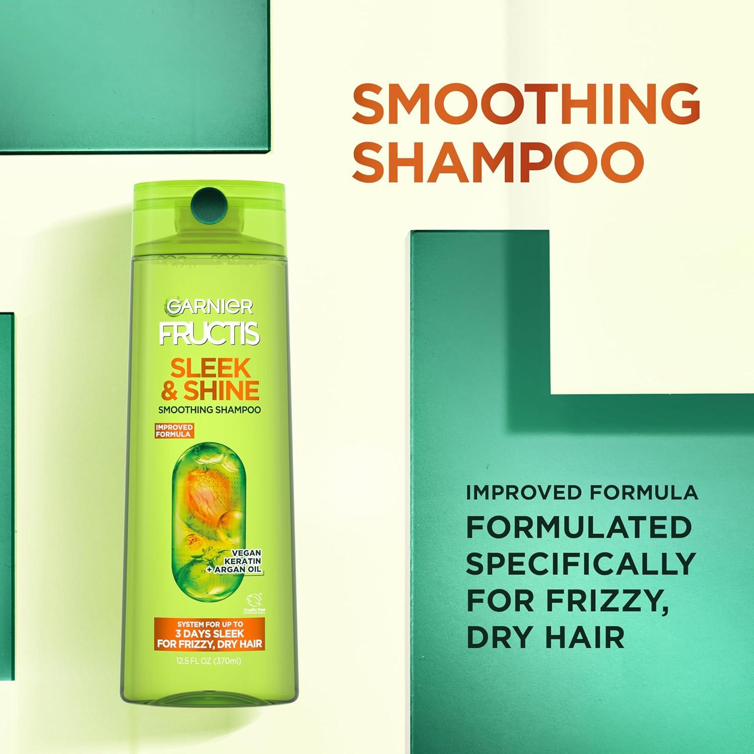 imageGarnier Fructis Sleek ampamp Shine Moroccan Sleek Smoothing Oil for Frizzy Dry Hair Argan Oil 375 Fl Oz 2 Count Packaging May VaryArgan Oil