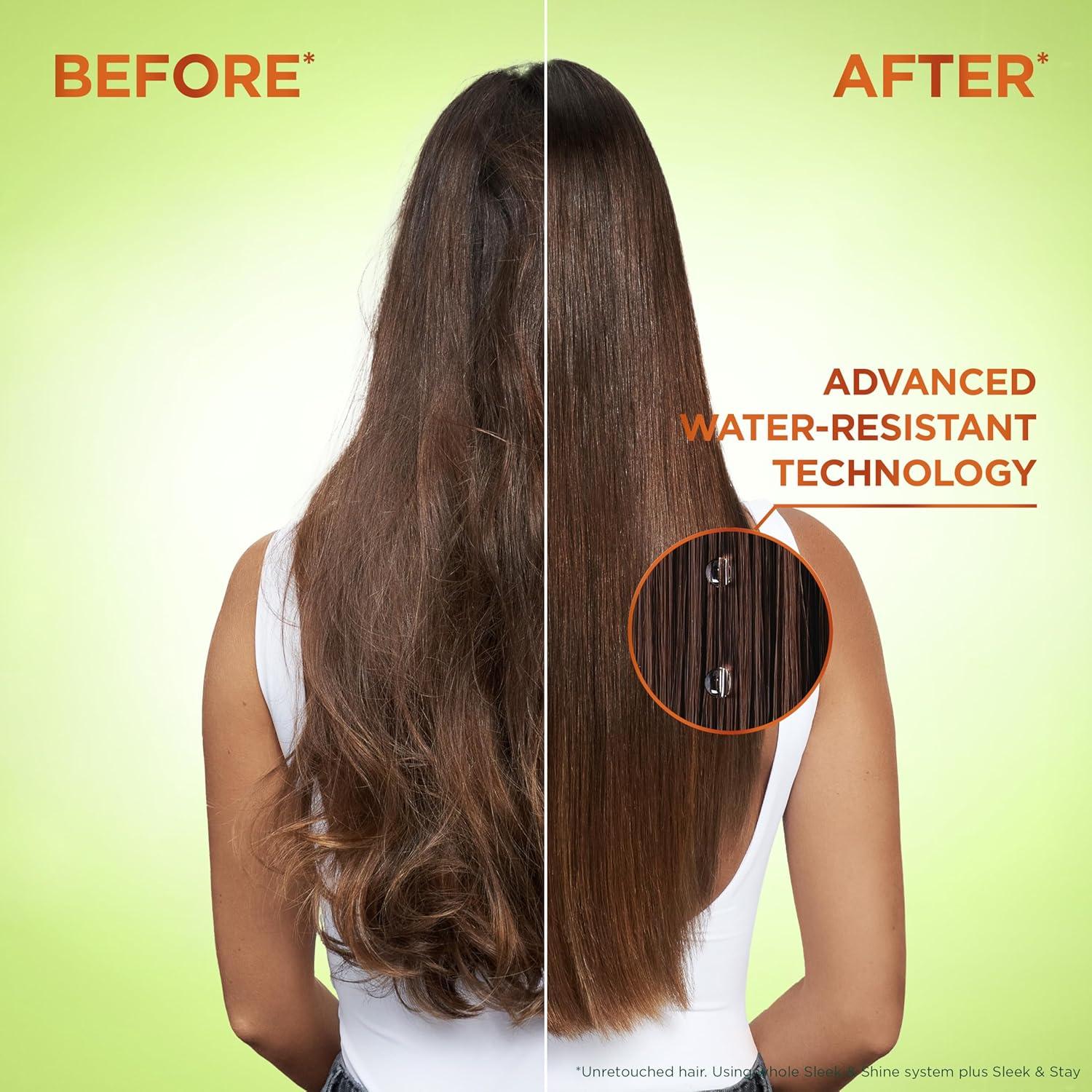 imageGarnier Fructis Sleek ampamp Shine Shampoo 22 Fl Oz  Conditioner 21 Fl Oz Set for Frizzy Dry Hair Plant Keratin  Argan Oil 2 Items 1 Kit Packaging May Vary215 Fl Oz Pack of 2