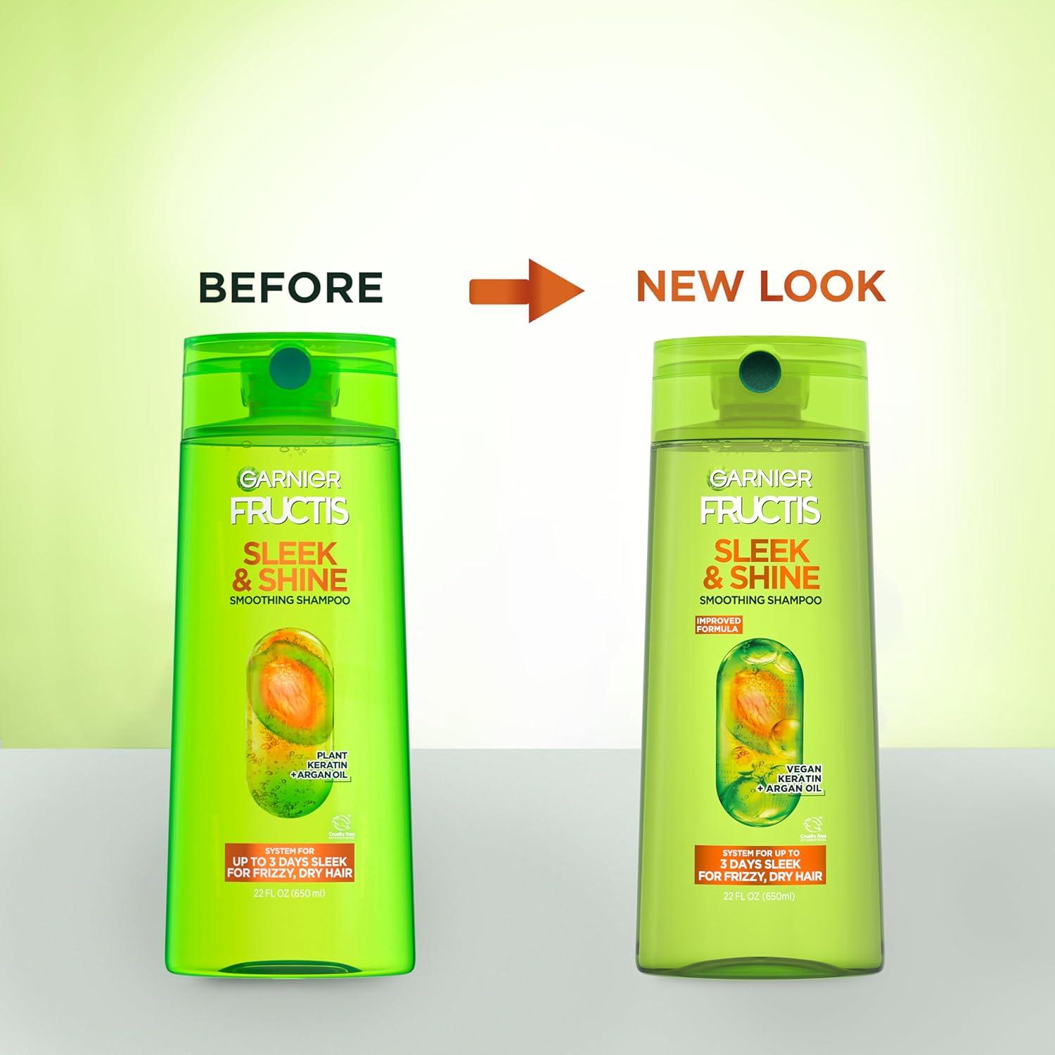 imageGarnier Fructis Sleek ampamp Shine Shampoo Frizzy Dry Unmanageable Hair 22 fl ozPackaging May VaryCitrus