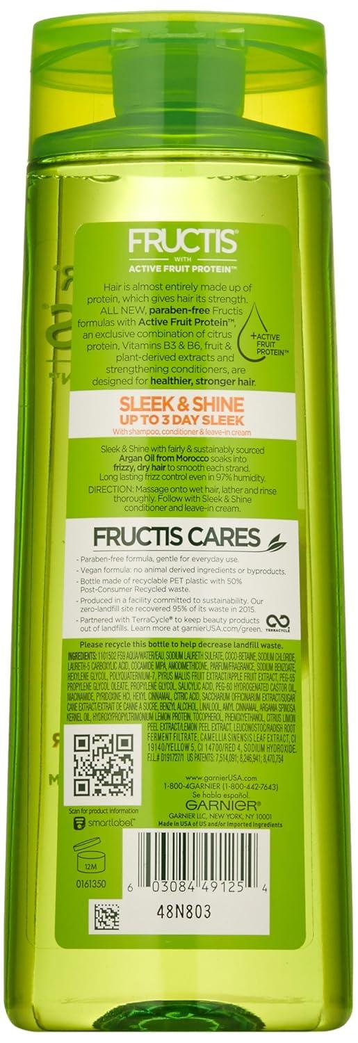 imageGarnier Fructis Sleek ampamp Shine Shampoo Frizzy Dry Unmanageable Hair 22 fl ozPackaging May VaryCitrus