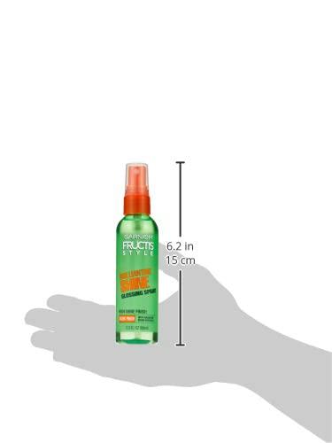 imageGarnier Fructis Style Brilliantine Shine Glossing Spray for High Shine Finish Argan Oil 3 Fl Oz 3 Count Packaging May VaryApricot