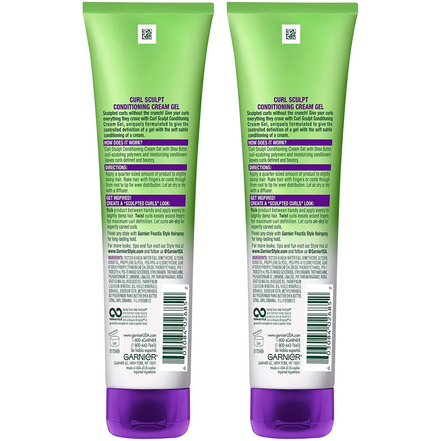 imageGarnier Fructis Style Curl Sculpt Conditioning Cream Gel for Bounce ampamp Moisture 51 Fl Oz 1 Count Packaging May VaryClean Scent