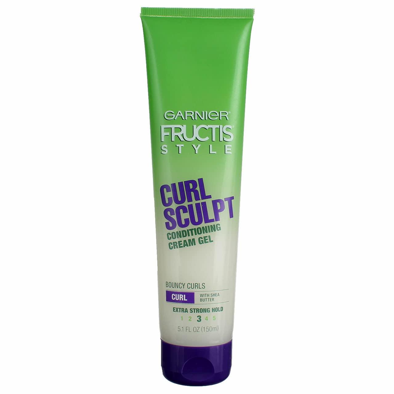 imageGarnier Fructis Style Curl Sculpt Conditioning Cream Gel for Bounce ampamp Moisture 51 Fl Oz 1 Count Packaging May VaryUnscented