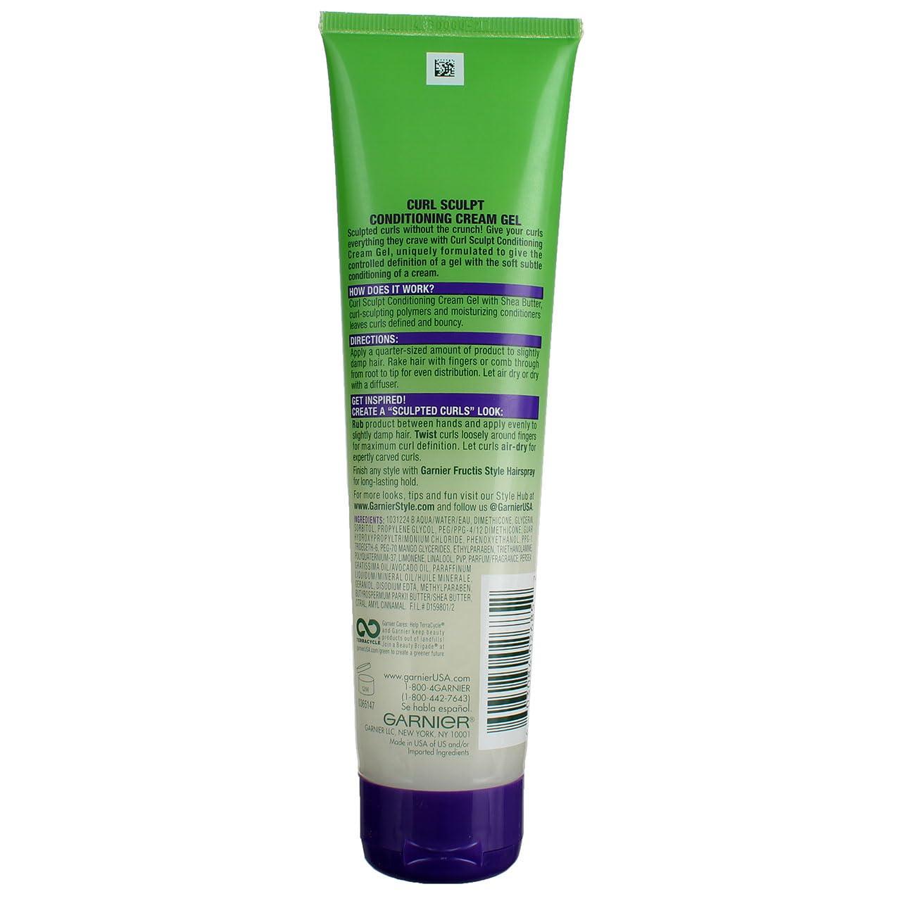 imageGarnier Fructis Style Curl Sculpt Conditioning Cream Gel for Bounce ampamp Moisture 51 Fl Oz 1 Count Packaging May VaryUnscented