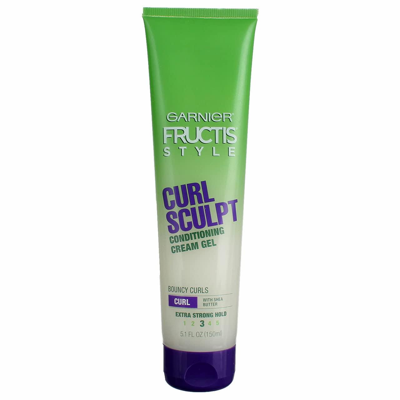 imageGarnier Fructis Style Curl Sculpt Conditioning Cream Gel for Bounce ampamp Moisture 51 Fl Oz 1 Count Packaging May VaryUnscented