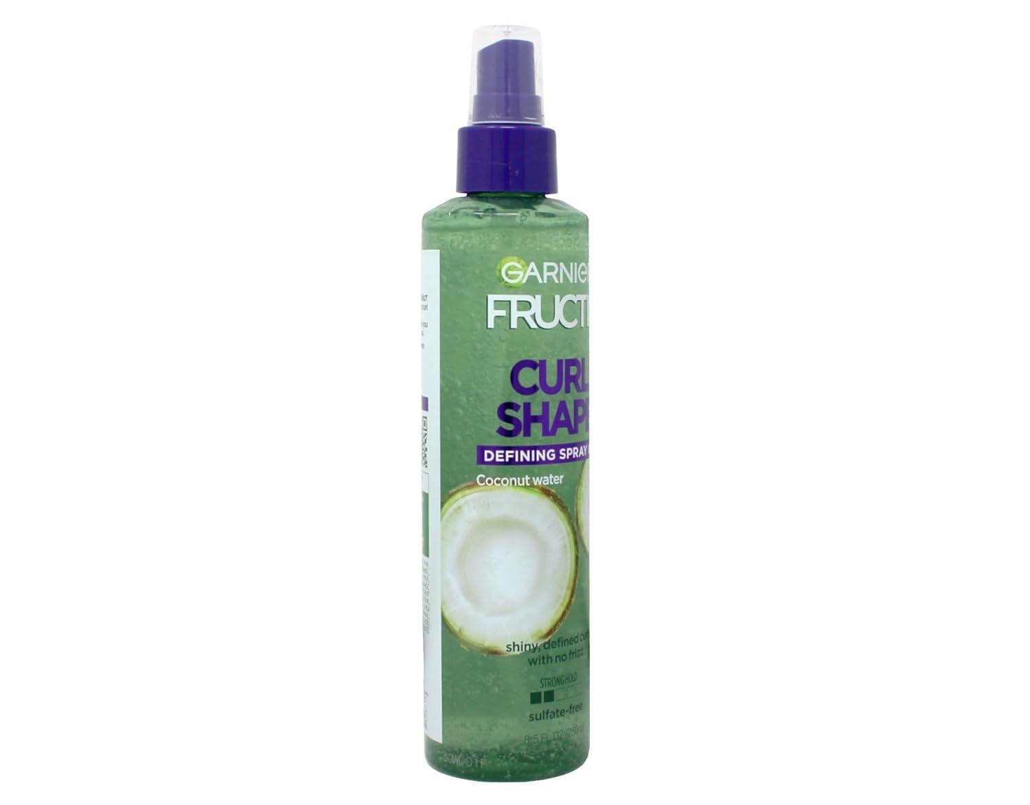 imageGarnier Fructis Style Curl Shape Defining Spray Gel for No Frizz 85 Fl Oz 3 Count Packaging May VaryCitrus