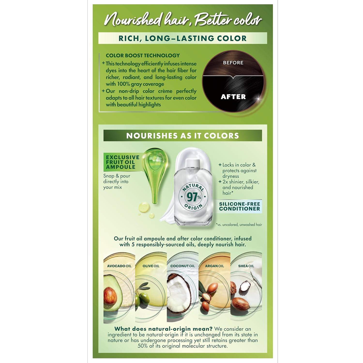 imageGarnier Hair Color Nutrisse Nourishing Creme 30 Darkest Brown Sweet Cola Permanent Hair Dye 2 Count Packaging May Vary10 Black Licorice