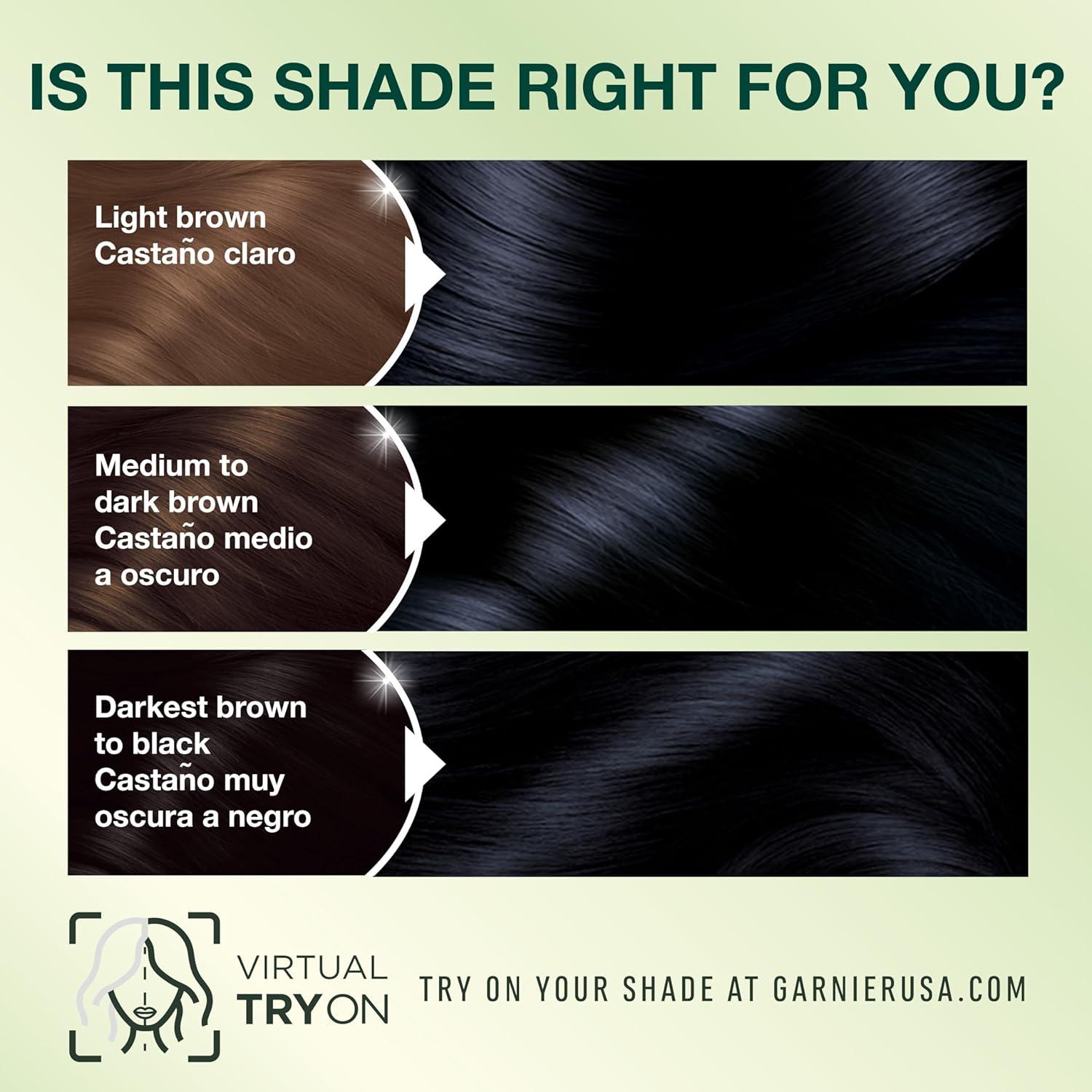 imageGarnier Hair Color Nutrisse Nourishing Creme 30 Darkest Brown Sweet Cola Permanent Hair Dye 2 Count Packaging May Vary22 Intense Blue Black Mulberry