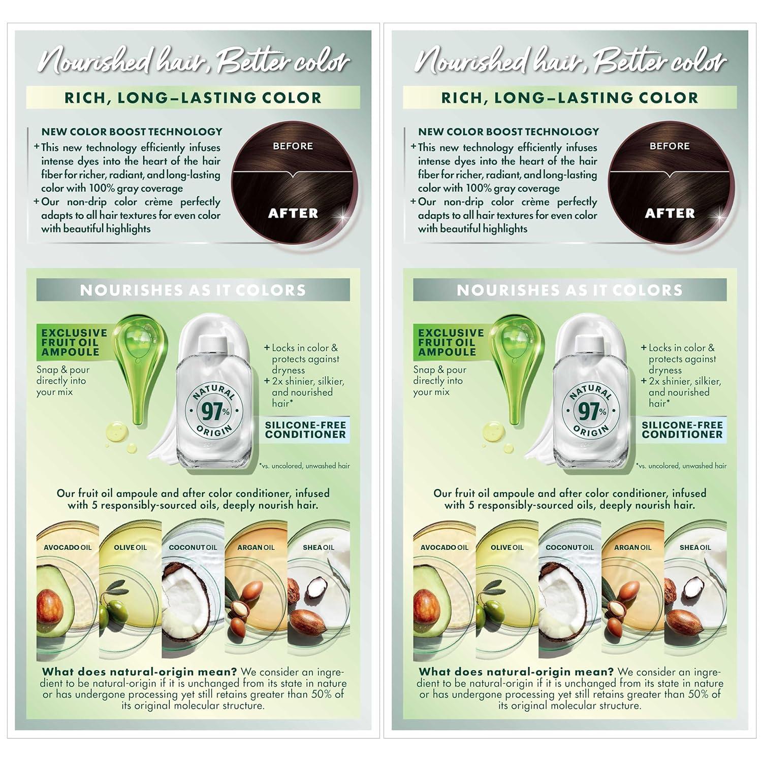 imageGarnier Hair Color Nutrisse Nourishing Creme 30 Darkest Brown Sweet Cola Permanent Hair Dye 2 Count Packaging May Vary30 Darkest Brown Sweet Cola