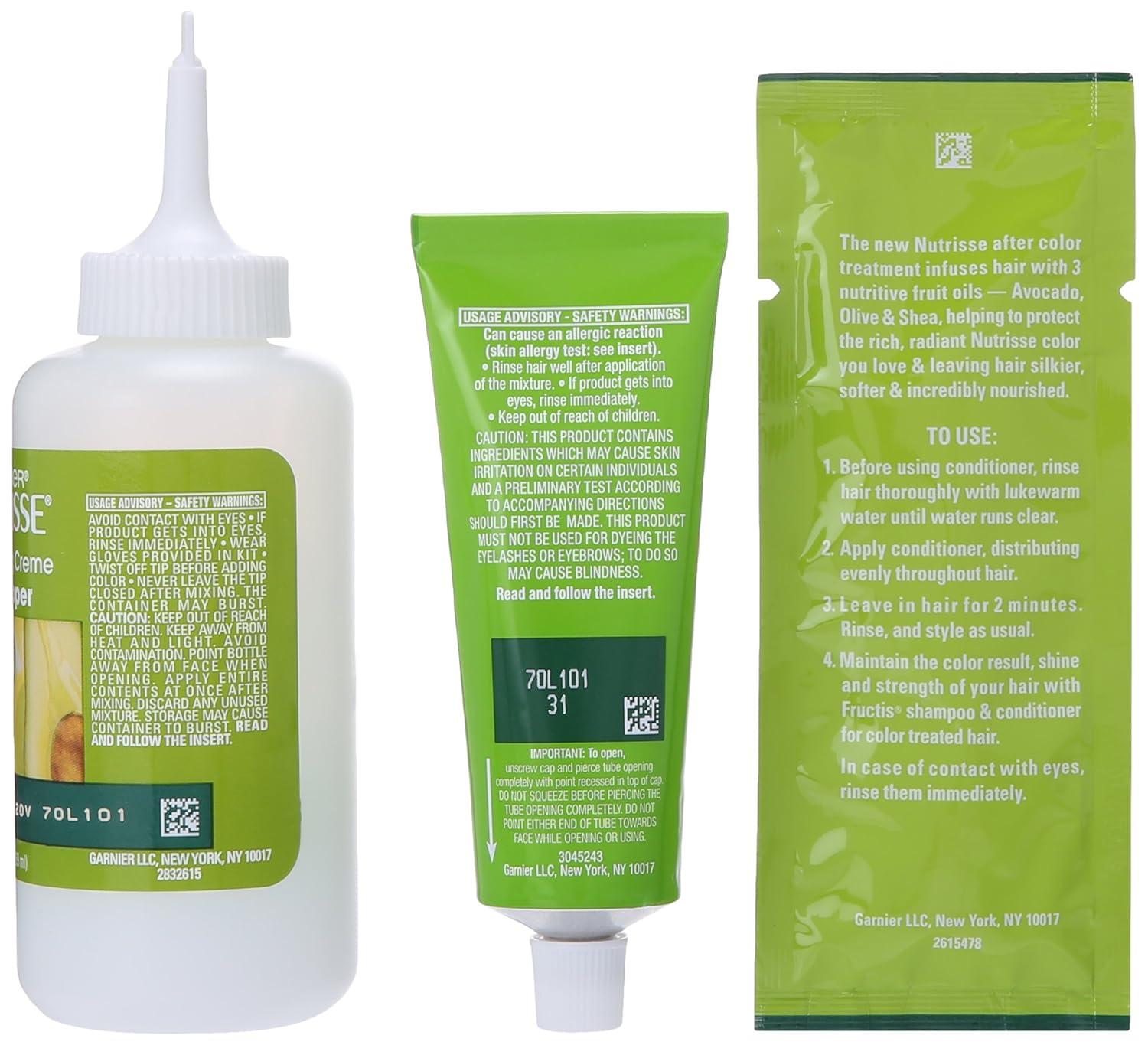 imageGarnier Hair Color Nutrisse Nourishing Creme 30 Darkest Brown Sweet Cola Permanent Hair Dye 2 Count Packaging May Vary31 Darkest Ash Brown