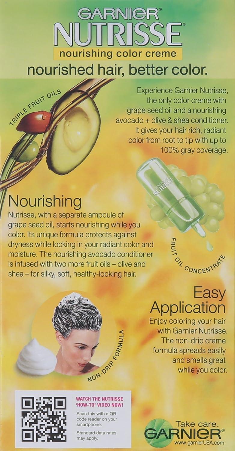 imageGarnier Hair Color Nutrisse Nourishing Creme 30 Darkest Brown Sweet Cola Permanent Hair Dye 2 Count Packaging May Vary31 Darkest Ash Brown