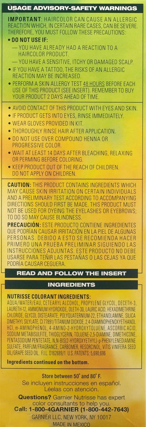 imageGarnier Hair Color Nutrisse Nourishing Creme 30 Darkest Brown Sweet Cola Permanent Hair Dye 2 Count Packaging May Vary31 Darkest Ash Brown
