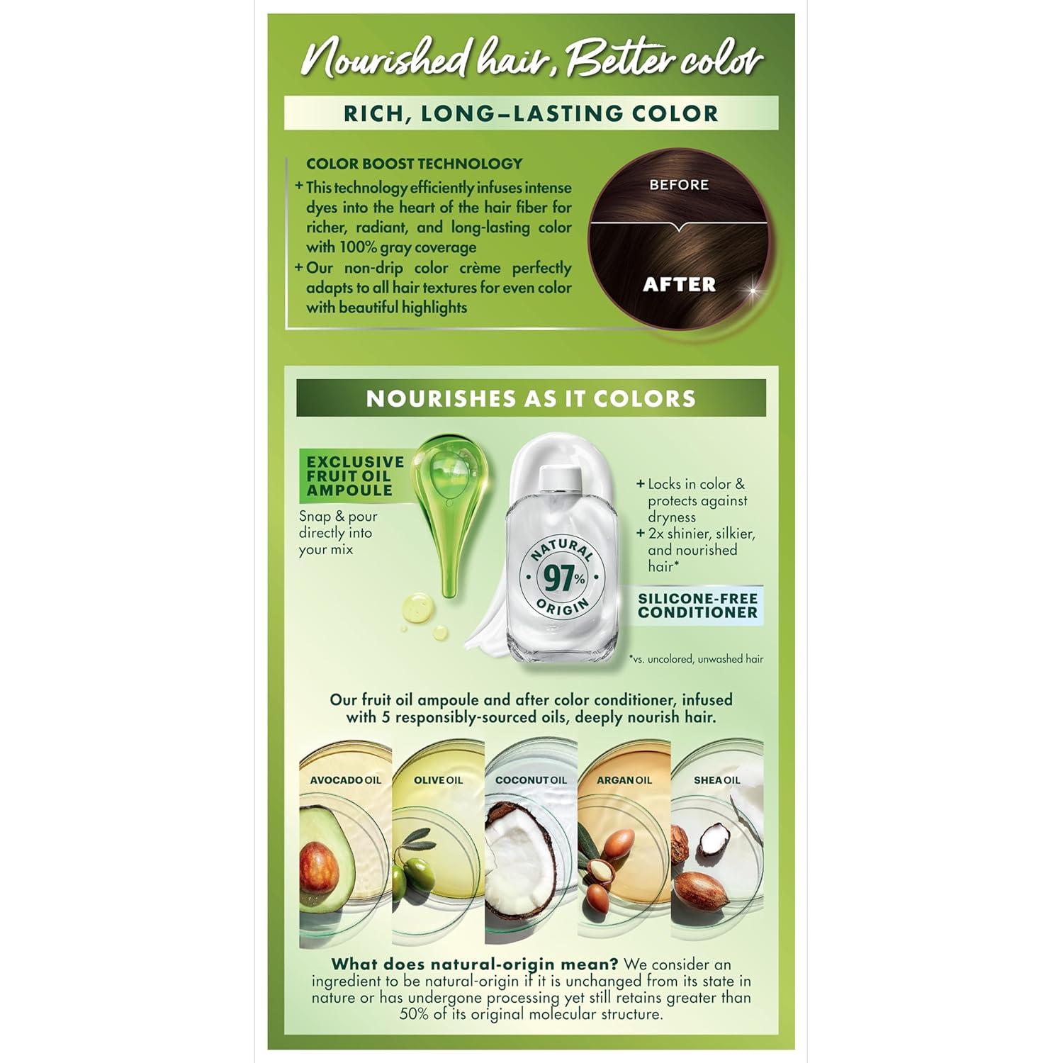 imageGarnier Hair Color Nutrisse Nourishing Creme 30 Darkest Brown Sweet Cola Permanent Hair Dye 2 Count Packaging May Vary33 Darkest Golden Brown Caramel Fudge