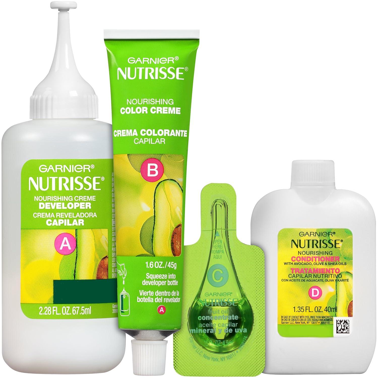 imageGarnier Hair Color Nutrisse Nourishing Creme 30 Darkest Brown Sweet Cola Permanent Hair Dye 2 Count Packaging May Vary462 Dark Berry Burgundy Sugar Beet