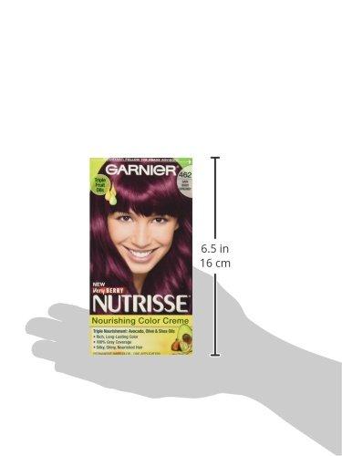 imageGarnier Hair Color Nutrisse Nourishing Creme 30 Darkest Brown Sweet Cola Permanent Hair Dye 2 Count Packaging May Vary462 Dark Berry Burgundy Sugar Beet