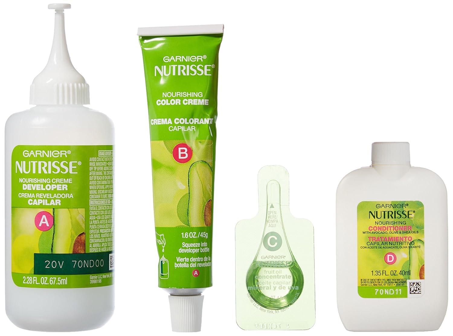 imageGarnier Hair Color Nutrisse Nourishing Creme 30 Darkest Brown Sweet Cola Permanent Hair Dye 2 Count Packaging May Vary51 Medium Ash Brown