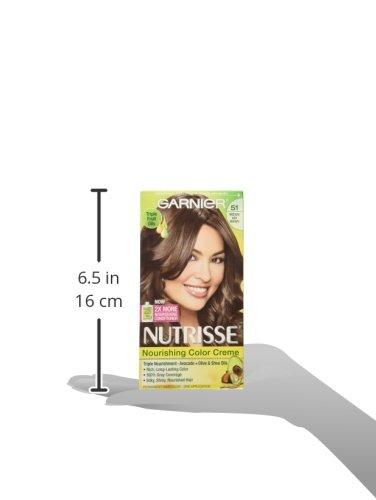 imageGarnier Hair Color Nutrisse Nourishing Creme 30 Darkest Brown Sweet Cola Permanent Hair Dye 2 Count Packaging May Vary51 Medium Ash Brown Cool Tea