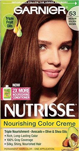 imageGarnier Hair Color Nutrisse Nourishing Creme 30 Darkest Brown Sweet Cola Permanent Hair Dye 2 Count Packaging May Vary53 Medium Golden Brown Chestnut