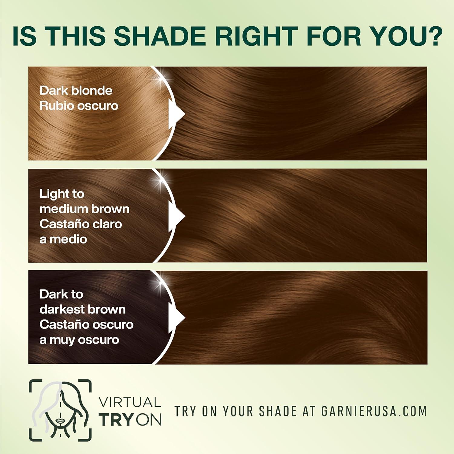 imageGarnier Hair Color Nutrisse Nourishing Creme 30 Darkest Brown Sweet Cola Permanent Hair Dye 2 Count Packaging May Vary53 Medium Golden Brown Chestnut