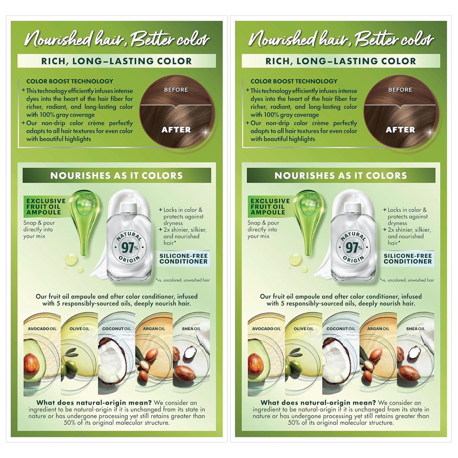 imageGarnier Hair Color Nutrisse Nourishing Creme 30 Darkest Brown Sweet Cola Permanent Hair Dye 2 Count Packaging May Vary61 Light Ash Brown Mochaccino