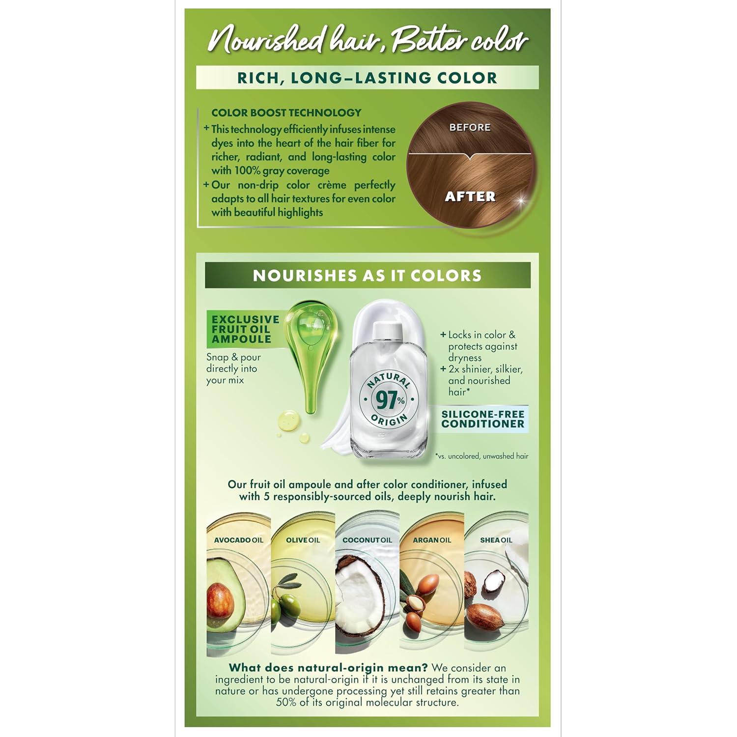 imageGarnier Hair Color Nutrisse Nourishing Creme 30 Darkest Brown Sweet Cola Permanent Hair Dye 2 Count Packaging May Vary70 Dark Natural Blonde Almond Creme