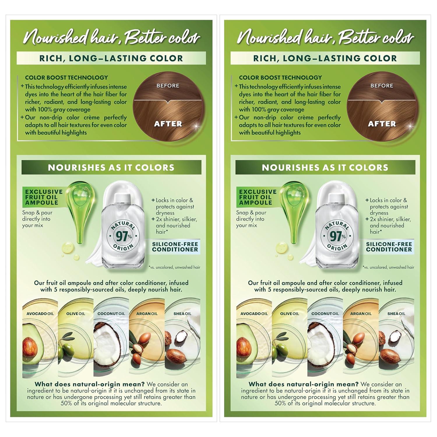 imageGarnier Hair Color Nutrisse Nourishing Creme 30 Darkest Brown Sweet Cola Permanent Hair Dye 2 Count Packaging May Vary73 Dark Golden Blonde Honey Dip