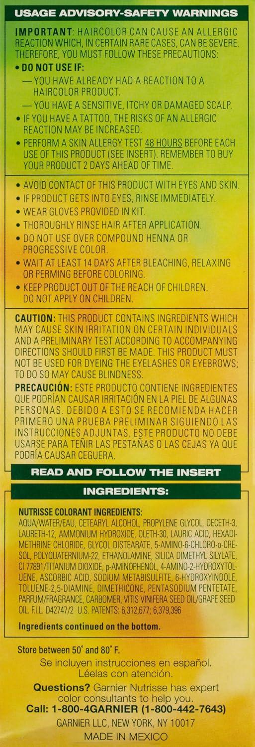 imageGarnier Hair Color Nutrisse Nourishing Creme 30 Darkest Brown Sweet Cola Permanent Hair Dye 2 Count Packaging May Vary76 Rich Auburn Blonde Hot Tamale