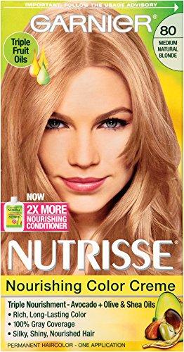 imageGarnier Hair Color Nutrisse Nourishing Creme 30 Darkest Brown Sweet Cola Permanent Hair Dye 2 Count Packaging May Vary80 Medium Natural Blonde Butternut