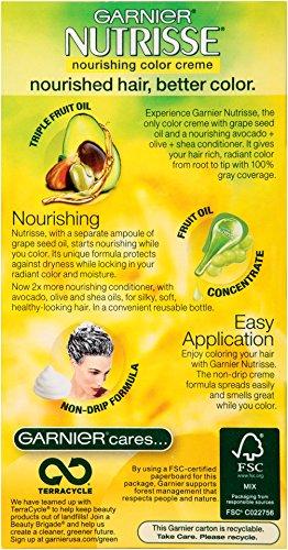 imageGarnier Hair Color Nutrisse Nourishing Creme 30 Darkest Brown Sweet Cola Permanent Hair Dye 2 Count Packaging May Vary80 Medium Natural Blonde Butternut