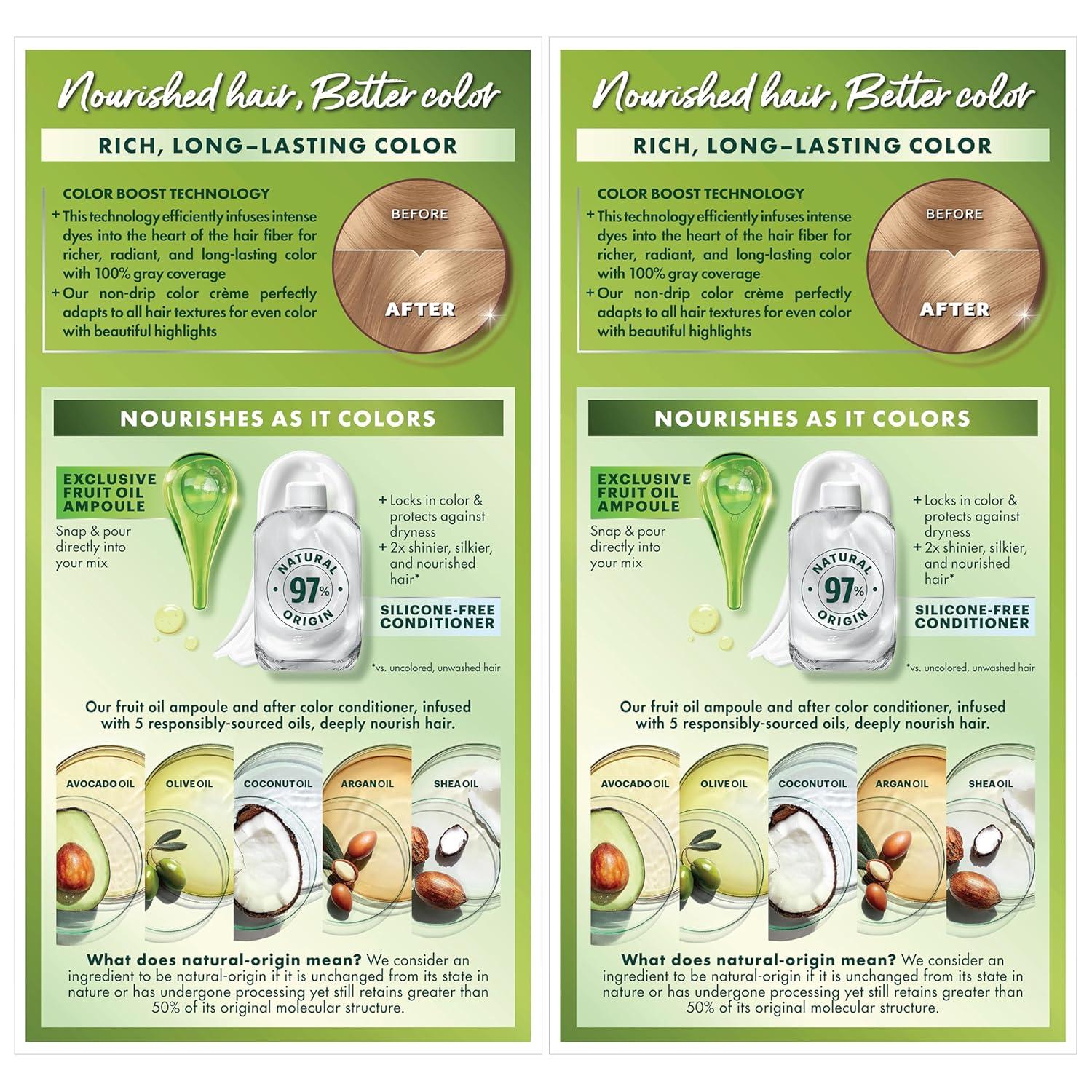 imageGarnier Hair Color Nutrisse Nourishing Creme 30 Darkest Brown Sweet Cola Permanent Hair Dye 2 Count Packaging May Vary90 Light Natural Blonde Macadamia