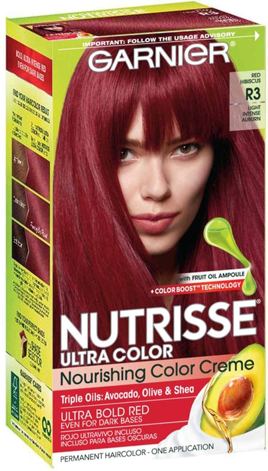 imageGarnier Hair Color Nutrisse Nourishing Creme 30 Darkest Brown Sweet Cola Permanent Hair Dye 2 Count Packaging May VaryAuburn