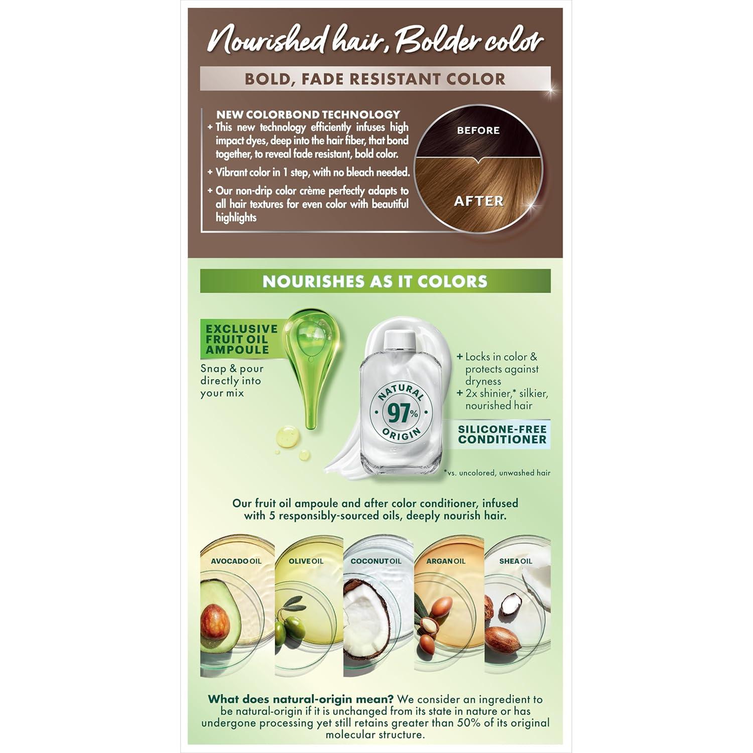 imageGarnier Hair Color Nutrisse Nourishing Creme 30 Darkest Brown Sweet Cola Permanent Hair Dye 2 Count Packaging May VaryB3 Golden Brown Spiced Rum