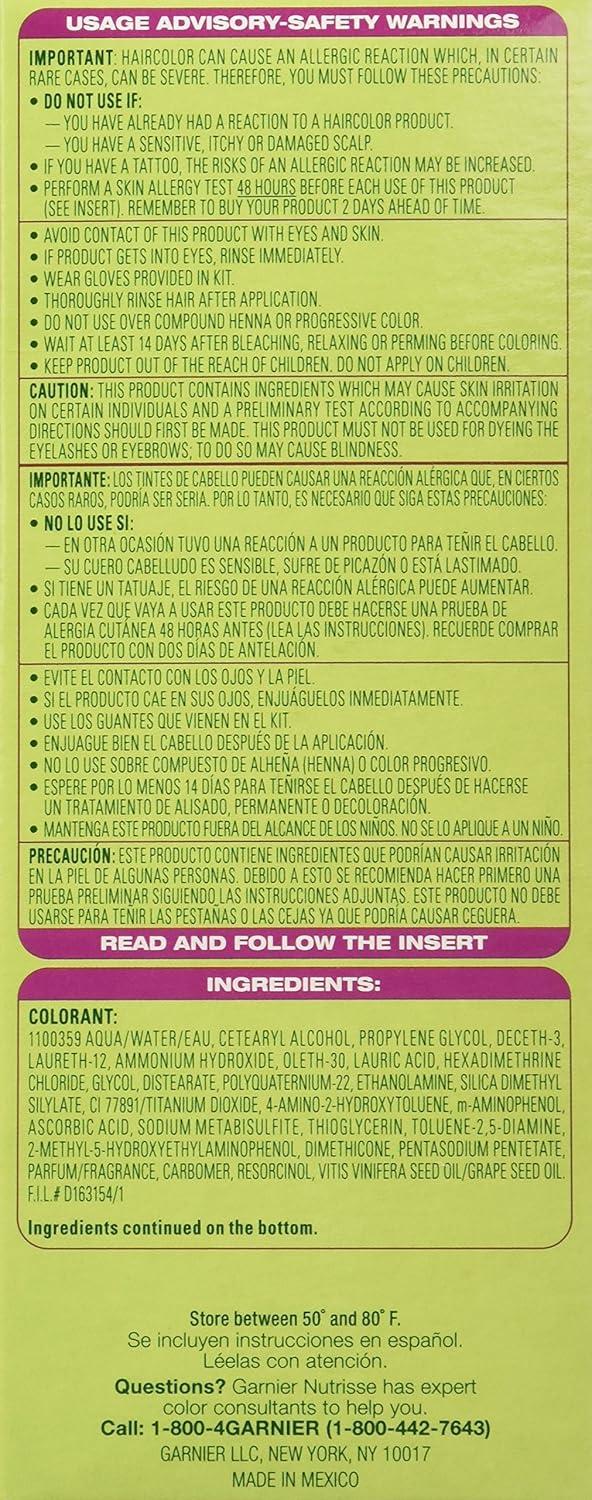 imageGarnier Hair Color Nutrisse Nourishing Creme 30 Darkest Brown Sweet Cola Permanent Hair Dye 2 Count Packaging May VaryBR2