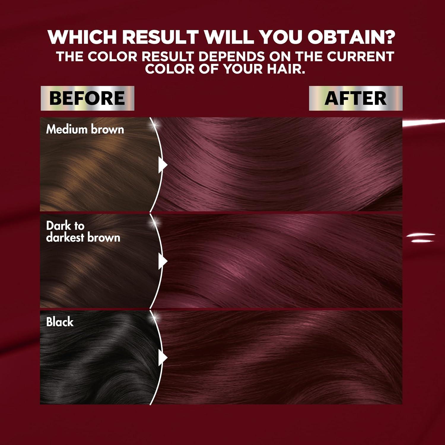imageGarnier Hair Color Nutrisse Nourishing Creme 30 Darkest Brown Sweet Cola Permanent Hair Dye 2 Count Packaging May VaryBR3 Intense Burgundy Lotus Berry