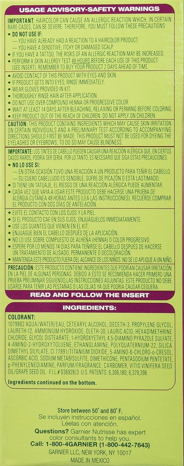 imageGarnier Hair Color Nutrisse Nourishing Creme 30 Darkest Brown Sweet Cola Permanent Hair Dye 2 Count Packaging May VaryBr3 Intense Burgundy