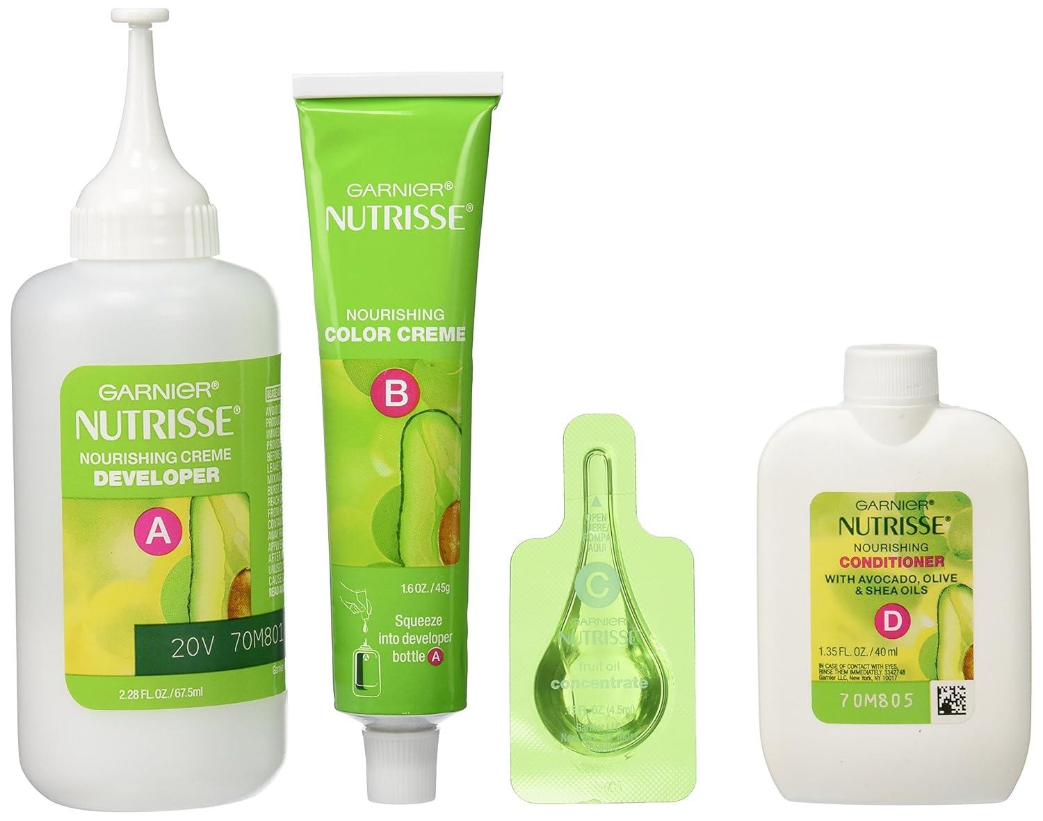 imageGarnier Hair Color Nutrisse Nourishing Creme 30 Darkest Brown Sweet Cola Permanent Hair Dye 2 Count Packaging May VaryBr3 Intense Burgundy