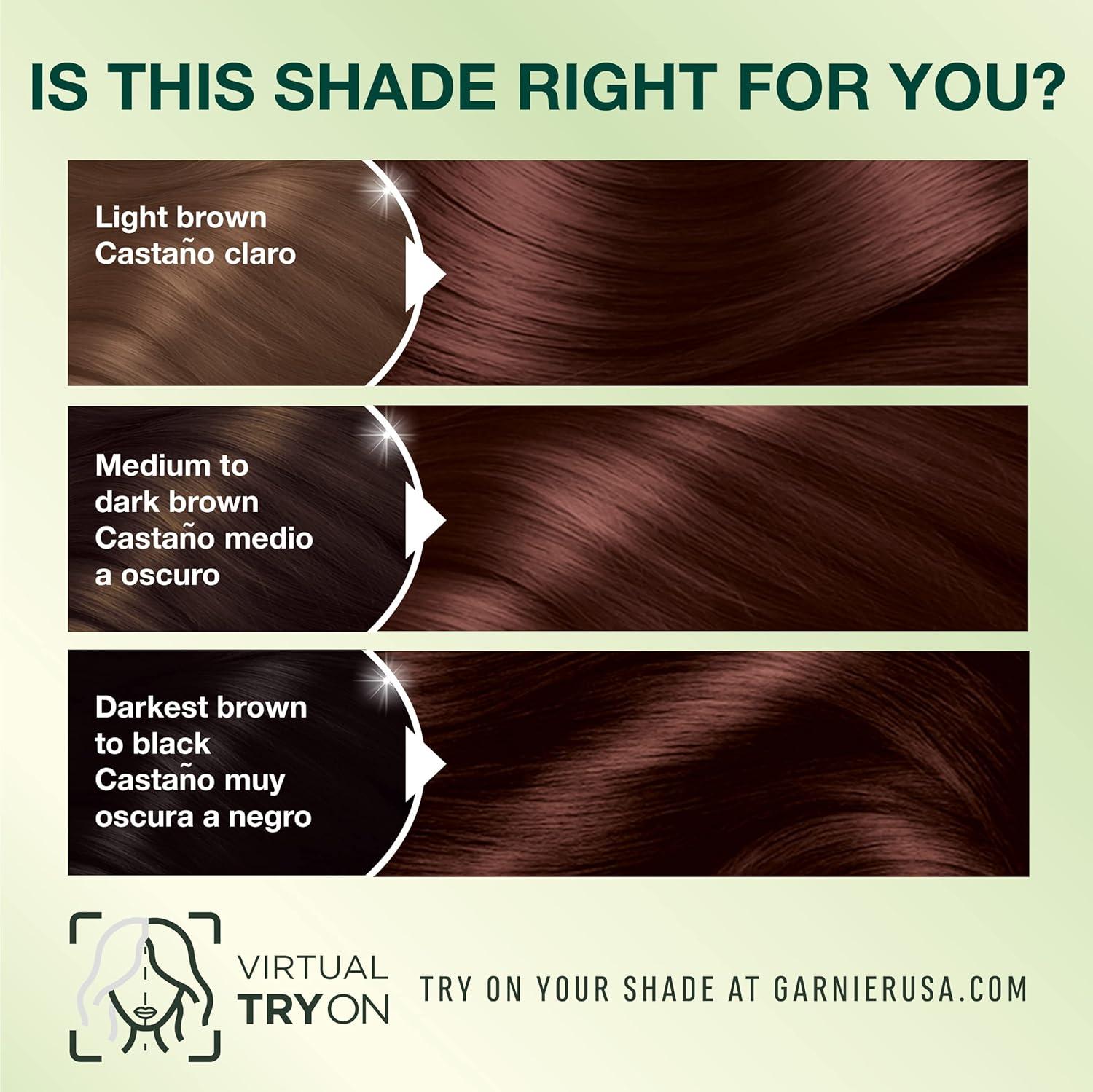 imageGarnier Hair Color Nutrisse Nourishing Creme 30 Darkest Brown Sweet Cola Permanent Hair Dye 2 Count Packaging May VaryCranberry